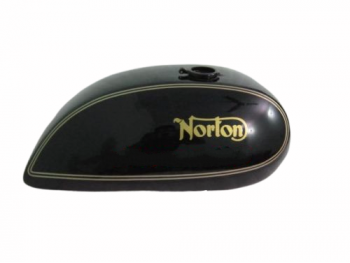 NORTON COMMANDO INTERSTATE BLACK PAINTED STEEL GAS FUEL PETROL TANK |Fit For