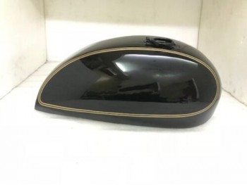 FIT FOR NORTON COMMANDO INTERSTATE BLACK PAINTED STEEL GAS FUEL PETROL TANK 