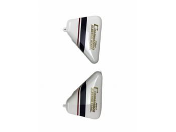 FIT FOR NORTON COMMANDO ROADSTER WHITE BLUE RED STRIPE FUEL TANK WITH 850 SIDE PANEL 