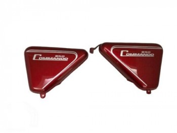 FIT FOR NORTON COMMANDO ROADSTER 850 CHERRY PAINTED SIDE PANELS 