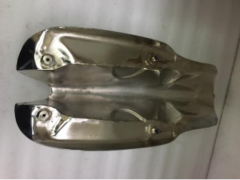 FIT FOR NORTON COMMANDO TRITON TRIUMPH LYTA SPRINT ALUMINUM GAS FUEL TANK + FREE CAP