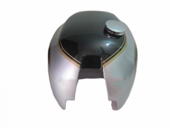 FIT FOR NORTON DOMINATOR MODEL 88 99 WIDELINE BLACK AND SILVER PAINTED GAS TANK + CAP