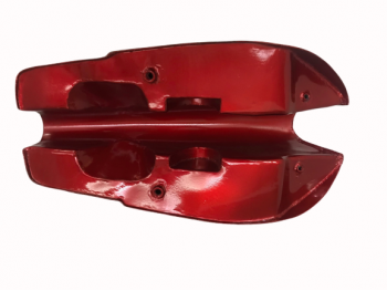 FIT FOR NORTON FASTBACK COMMANDO RED & SILVER PAINTED GAS FUEL PETROL TANK + FREE CAP