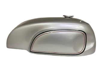 Fit For Norton Manx Triton Triumph Wideline Featherbed Silver Paint gas/petrol Tank