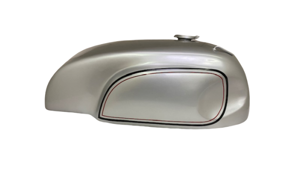Fit For Norton Manx Triton Triumph Wideline Featherbed Silver Paint gas/petrol Tank