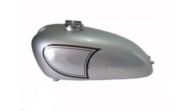 Fit For Norton Ajs Matchless G12 Csr Competition Silver Painted Petrol Tank +Cap