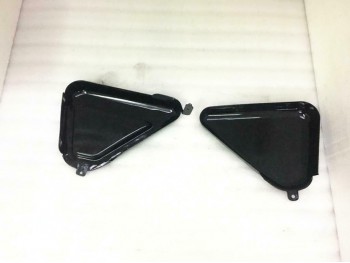 FIT FOR NORTON COMMANDO INTERSTATE BLACK & RED PAINTED STEEL TANK +SIDE PANELS 