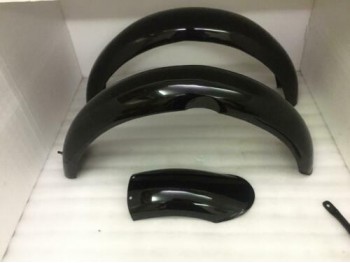 Fit For Norton Es2 Black Painted Front And Rear Mudguard With Stays 