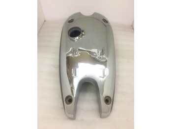 Fit For Norton International Model 30 Clubman'S Chrome & Silver Painted Tank