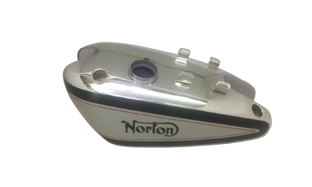 Norton International Model 30 Clubman'S Chrome & Silver Painted Tank|Fits For