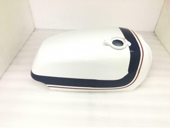 FIT FOR NORTON COMMANDO ROADSTER WHITE PAINTED PETROL TANK WITH 850 SIDE PANEL