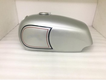 Fit For Norton Commando Roadster Silver Painted Stripe Tank + 850 Side Panel 