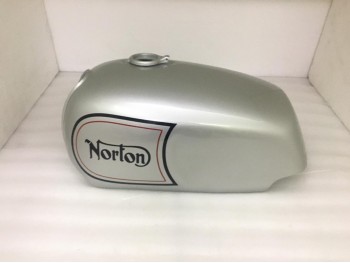 Norton Commando Roadster Silver Painted Stripe Tank + 850 Side Panel (Fits For)