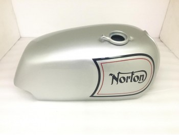 Norton Commando Roadster Silver Painted Stripe Tank + 850 Side Panel (Fits For)