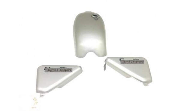 Fit For Norton Commando Roadster Silver Painted Stripe Tank + 850 Side Panel 
