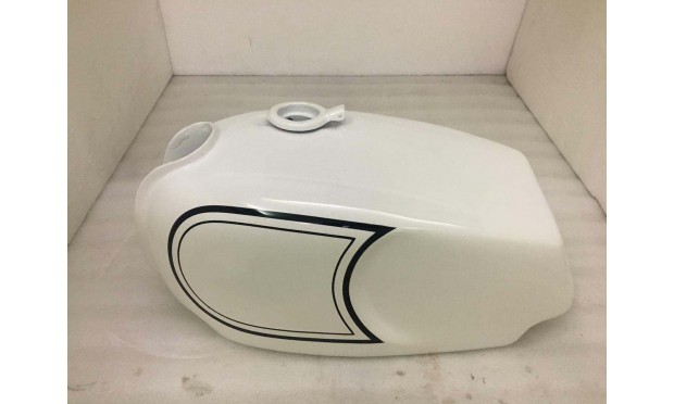 Fit For Norton Commando Roadster White Painted Gas Fuel Petrol Tank 