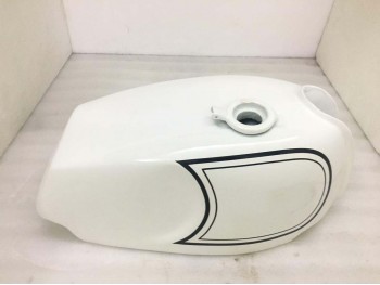 Fit For Norton Commando Roadster White Painted Gas Fuel Petrol Tank 