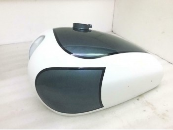 Fit For Norton Es2 Green & White Painted Fuel Metallic Tank + Cap