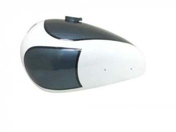 Fit For Norton Es2 Green & White Painted Fuel Metallic Tank + Cap