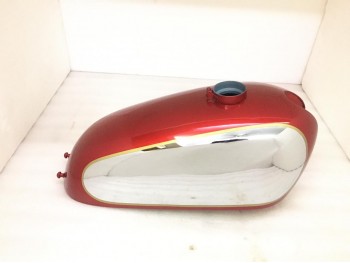 Fit For Norton P11 N15 Matchless G15 G80Cs Steel Cherry & Chrome Scrambler Tank 