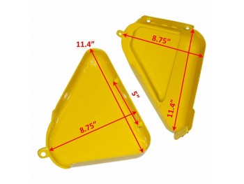 FIT FOR NORTON COMMANDO ROADSTER 850 YELLOW PETROL TANK CAP+SIDE PANEL+OIL TANK