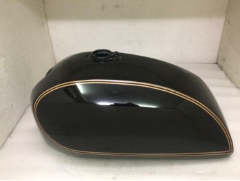 FIT FOR NORTON COMMANDO INTERSTATE BLACK TANK WITH 750 SIDE PANELS