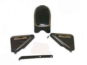 Fit For Norton Commando Roadster Black Painted Tank + MK3 750 Side Panel 1975