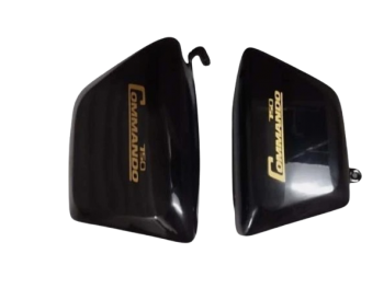Fit For Norton Commando Fastback /Interstate Tool Box &Oil Black Side Panels