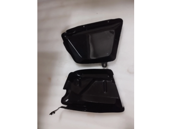 Fit For Norton Commando Fastback /Interstate Tool Box &Oil Black Side Panels