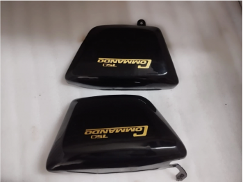 Fit For Norton Commando Fastback /Interstate Tool Box &Oil Black Side Panels