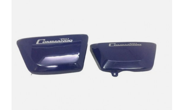 Fit For Norton Commando Fastback /Interstate Tool Box &Oil Blue Side Panels
