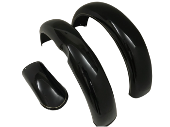 FIT FOR NORTON ES2 BLACK PAINTED FRONT AND REAR MUDGUARD SET 