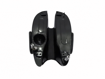 FIT FOR NORTON 16H BLACK PAINTED FUEL TANK WITH KNEE PADS / CAP / TAP