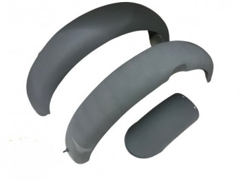 NORTON ES2 FRONT AND REAR RAW STEEL MUDGUARD SET|Fit For