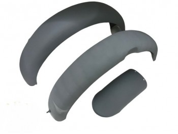 FIT FOR NORTON ES2 FRONT AND REAR RAW STEEL MUDGUARD SET