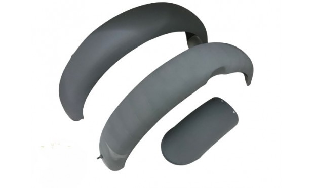 FIT FOR NORTON ES2 FRONT AND REAR RAW STEEL MUDGUARD SET