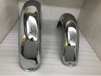 FIT FOR NORTON FEATHERBED SLIMLINE FRONT & REAR CHROMED MUDGUARD SET