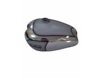 NORTON ES2 CHROME STEEL GAS PETROL TANK 1952( 2 side hole for knee pads)|Fit For