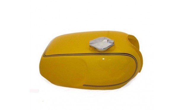 Fit For Norton Roadster Commando Yellow Painted Steel Fuel Gas Tank With Cap 