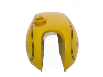 Norton Roadster Commando Yellow Painted Steel Fuel Gas Tank With Cap |Fit For