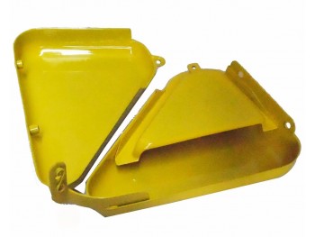 FIT FOR NORTON COMMANDO 850 TOOL BOX OIL TANK SIDE PANEL STEEL YELLOW PAINTED