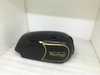 NORTON COMMANDO ROADSTER BLACK PAINTED GAS FUEL PETROL TANK|Fit For