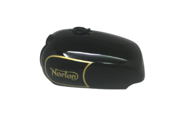 NORTON COMMANDO ROADSTER BLACK PAINTED GAS FUEL PETROL TANK|Fit For