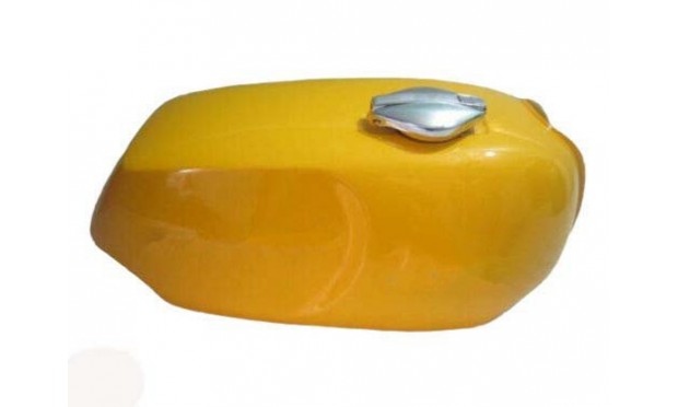 FIT FOR NORTON COMMANDO ROADSTER YELLOW PAINTED WITH LOGO ALUMINUM PETROL TANK 