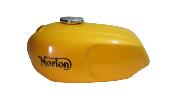 NORTON COMMANDO ROADSTER YELLOW PAINTED WITH LOGO ALUMINUM PETROL TANK |Fit For