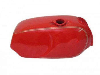 FIT FOR NORTON COMMANDO ROADSTER RED PAINTED WITH LOGO ALUMINUM PETROL TANK