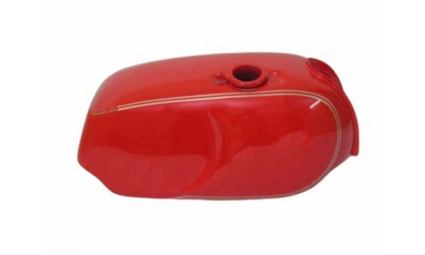 FIT FOR NORTON COMMANDO ROADSTER RED PAINTED WITH LOGO ALUMINUM PETROL TANK