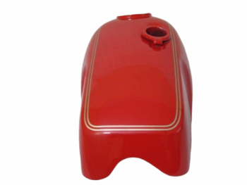 FIT FOR NORTON COMMANDO ROADSTER RED PAINTED WITH LOGO ALUMINUM PETROL TANK