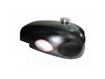 FIT FOR NORTON MANX TRITON WIDELINE MATTE BLACK PAINTED STEEL PETROL FUEL TANK WITH CAP