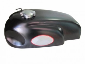 FIT FOR NORTON MANX TRITON WIDELINE MATTE BLACK PAINTED STEEL PETROL FUEL TANK WITH CAP
